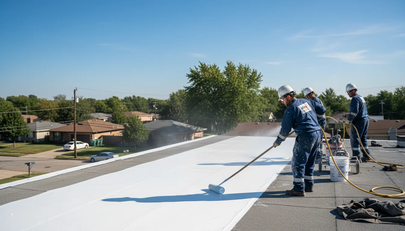 Commercial roof coating in Youngsville, LA near me